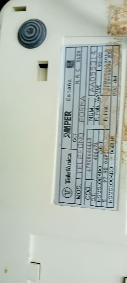 Teléfono modelo FORMA DE TELEFÓNICA