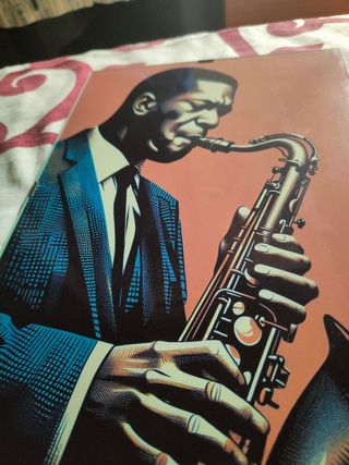 Quadro Jazz Moderno John Coltrane