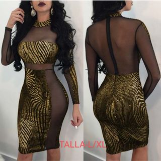 VESTIDO HALLOWEEN+ MÁSCARA OJOS GRATIS 