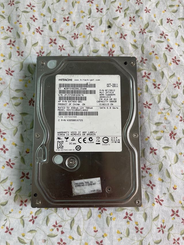 Disco duro 500 gigas Hitachi SATA