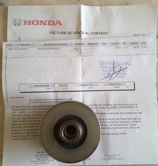 Polea del alternador Honda Accord