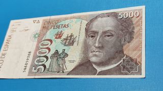 Billete 5.000 Pts 1992 (periodo Juan Carlos I)