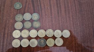 20 monedas de 1 peseta