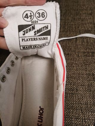 Zapatillas tipo converse 36
