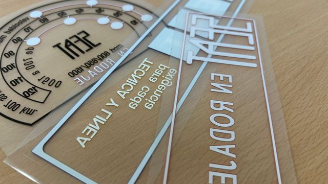 Lote pegatinas transparentes coches clásicos