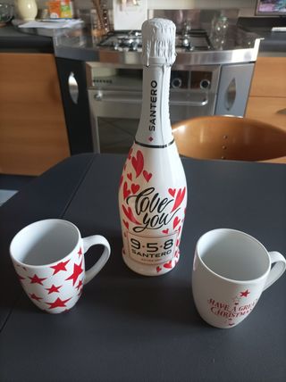 Calici con bottiglia Santero 9.5.8
