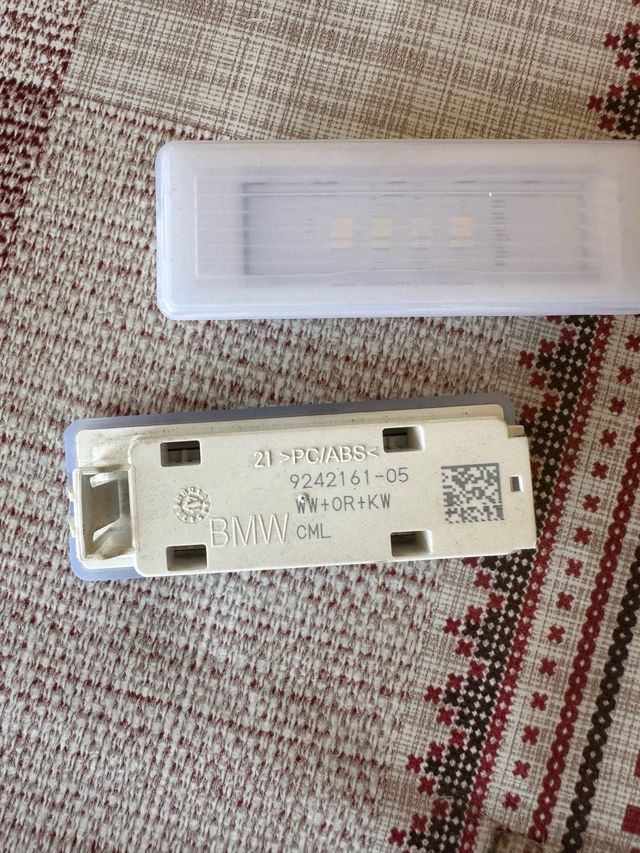 Plafones led reposapies BMW