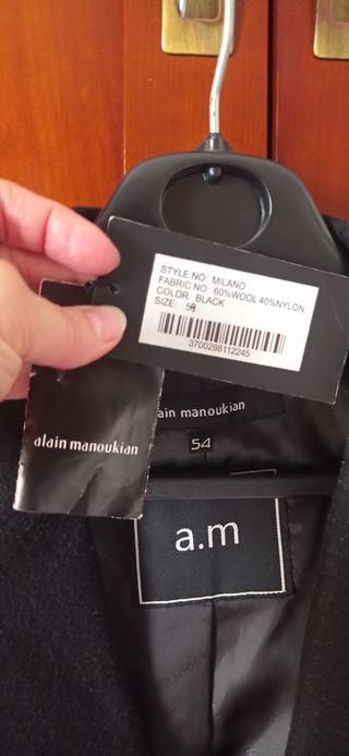 Abrigo clásico hombre Alain Manoukain