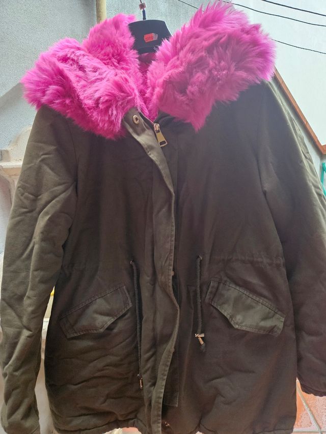 Giaccone donna  imbottito pelliccetta