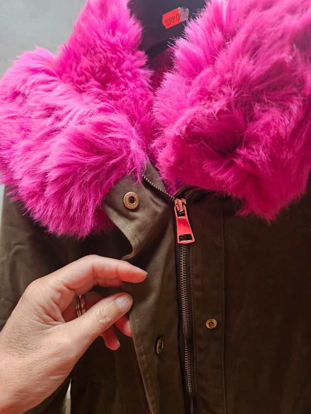 Giaccone donna  imbottito pelliccetta