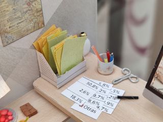 MINIATURA casita casa muñecas estudio maqueta