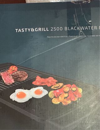 Plancha tasty and grill Cecotec 2500 Black water