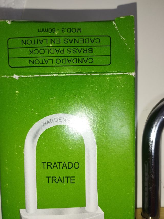Candado nuevo marca amig mod 3 60mm de laton