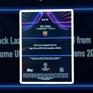 ERIC ABIDAL /150 FIRMA AUTOGRAPH TOPPS PANINI 