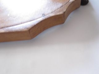 Antico vassoio in legno con specchio 45x34 vintage