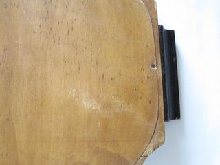 Antico vassoio in legno con specchio 45x34 vintage
