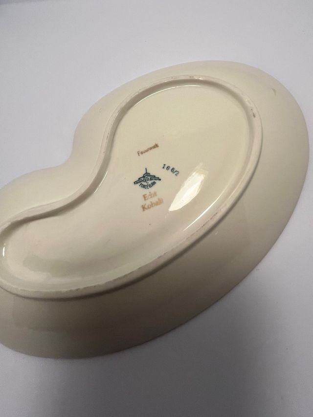 Bandeja vintage de porcelana fina alemana