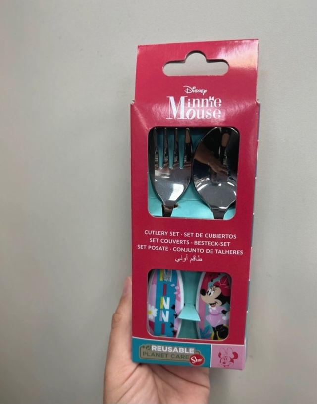 Posate acciaio Minnie Disney