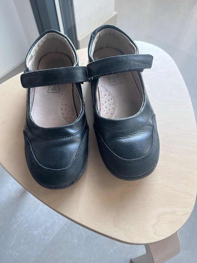 Zapatos 35 piel colegio uniforme negros