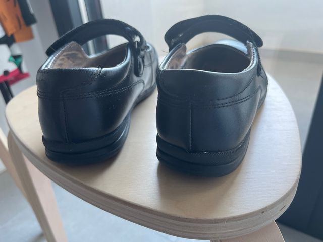 Zapatos 35 piel colegio uniforme negros