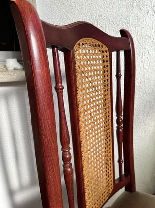 6 sillas de madera