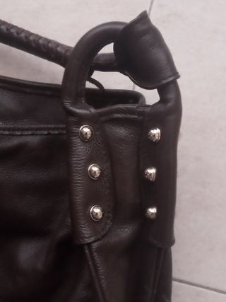 Borsa grande Gucci in pelle marrone scuro