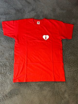 T-shirt rossa M con scritta Coca Cola