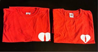 T-shirt rossa M con scritta Coca Cola