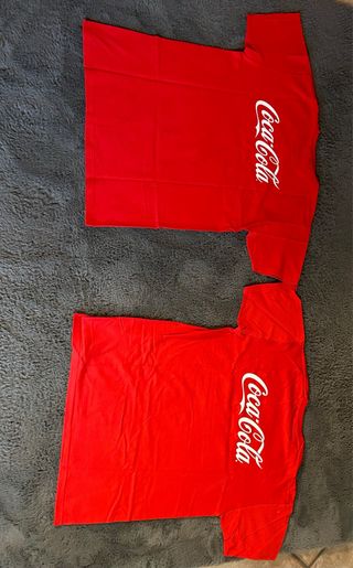 T-shirt rossa L con scritta Coca Cola
