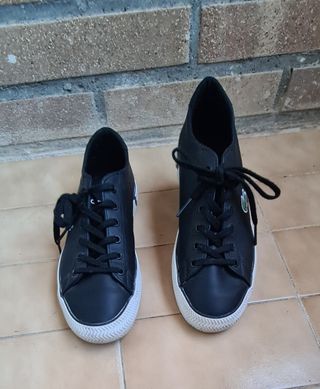 Zapatillas  negras lacoste