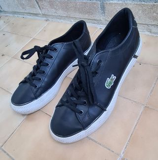 Zapatillas  negras lacoste