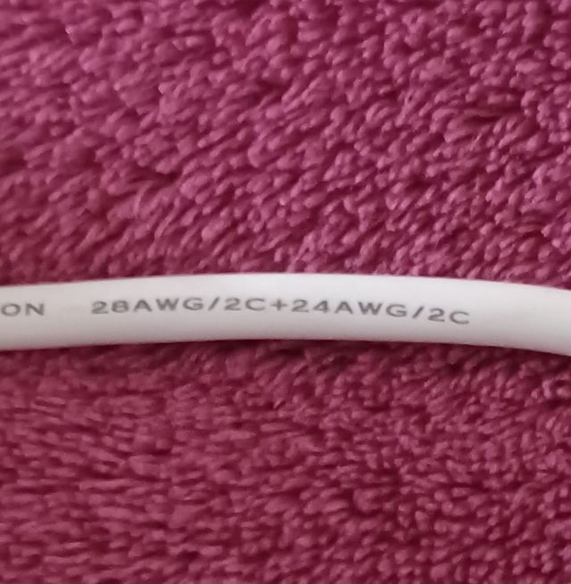 28AWG/2C+24AWG/2C Cavo Stampante. Lunghezza 130 cm