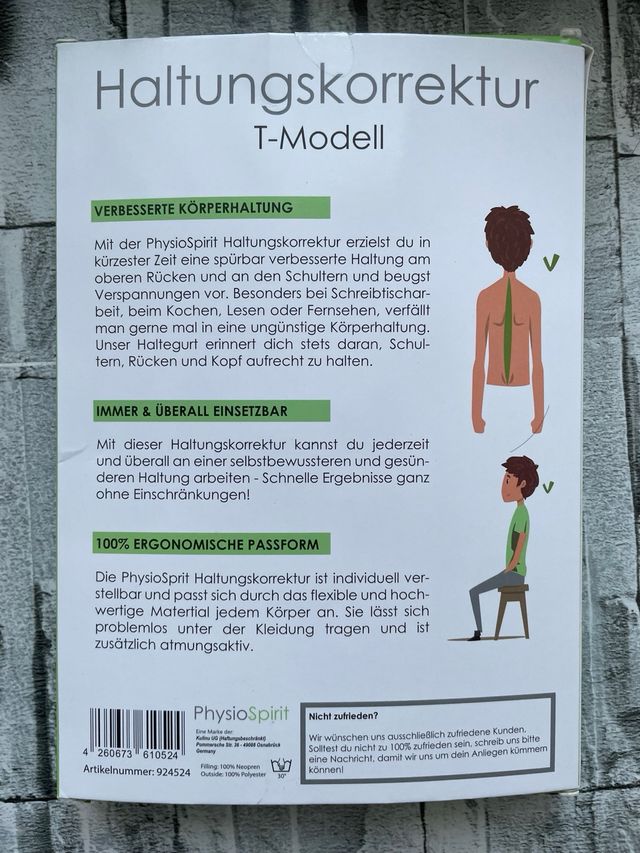 Corrector postura espalda