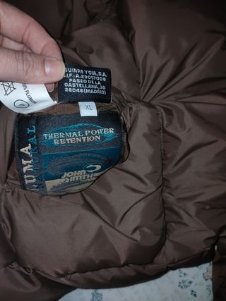 Abrigo plumas John Smith REVERSIBLE. T. XL