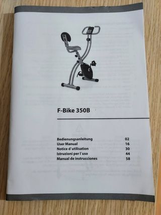 Bicicleta estática plegable
