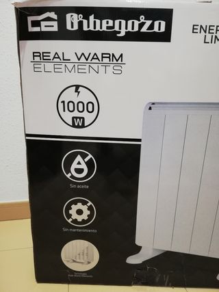 Emisor térmico en garantia, bajo consumo.