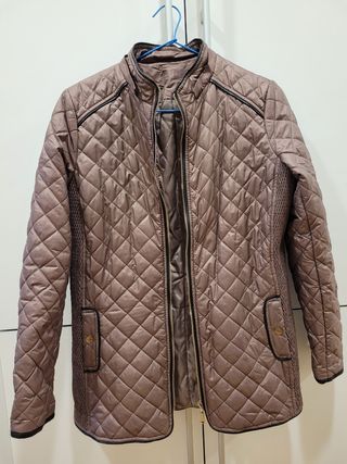 Chaqueta acolchada M color vison