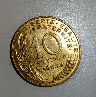 10 céntimos franceses 1985