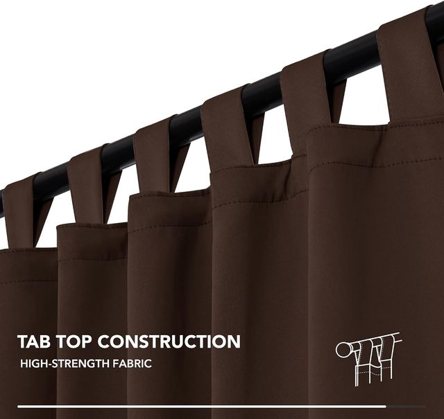 NUEVAS cortinas opacas térmicas marrones 140x210cm