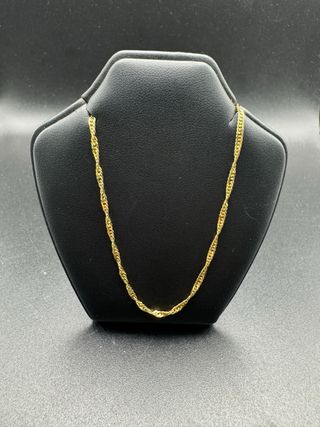 011-02-0113 CADENA SINGAPOUR ORO 18K 45CM LARGO