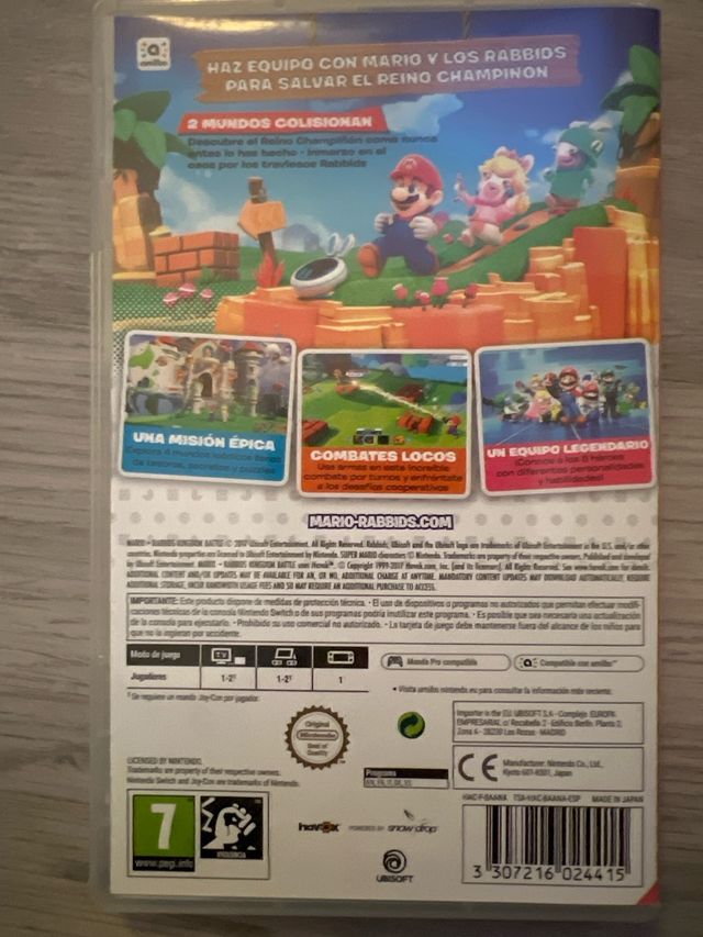 Juego MARIO + RABBIDS KINGDOM BATTLE NS