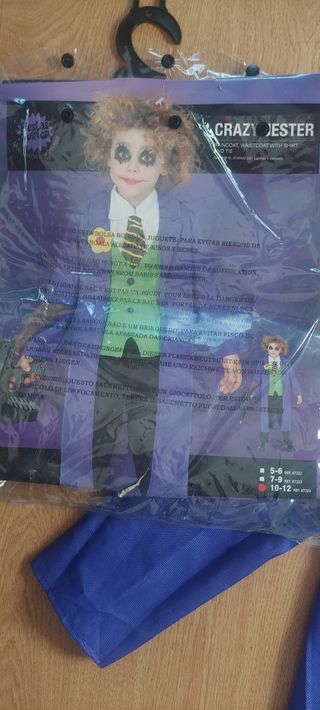 Disfraz jokker niño