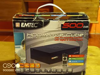 Disco duro multimedia tdt, marca EMTEC,500 gb