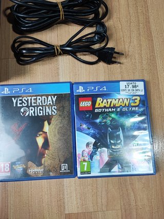 PlayStation 4 500gb + mando + 4 juegos