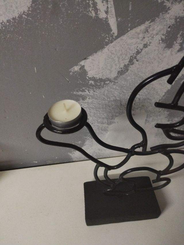 Candelabro de forja Mario Bros