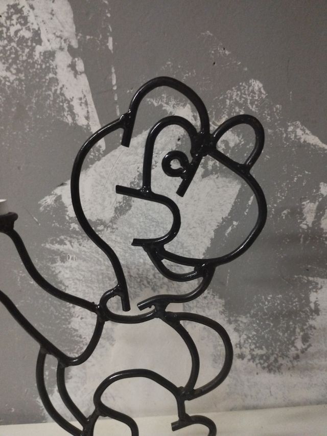 Candelabro de forja Mario Bros