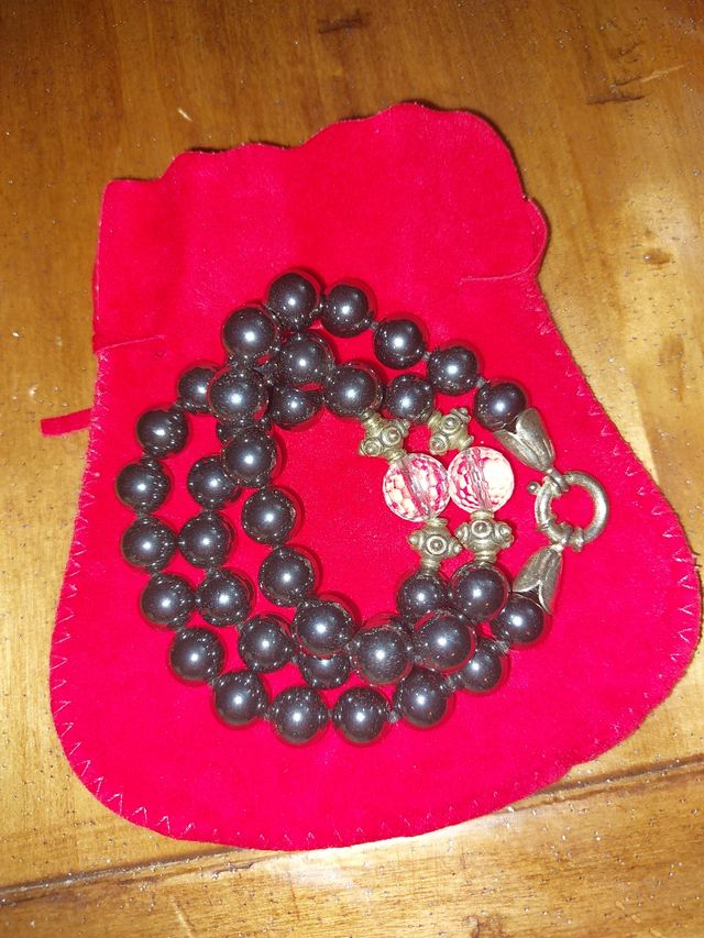 Collana artigianale in ematite