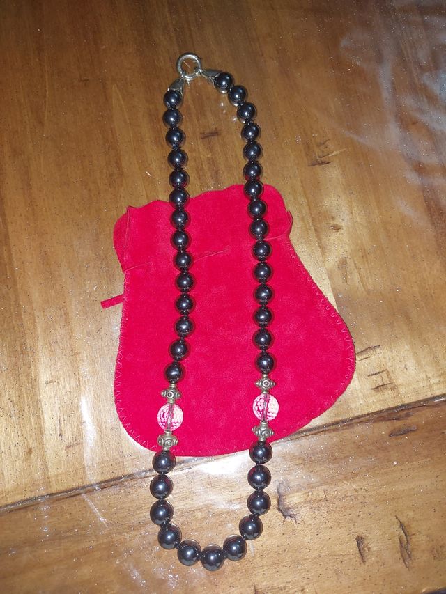 Collana artigianale in ematite