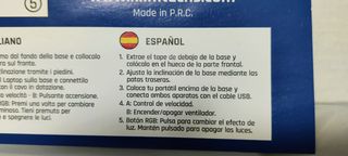 Base refrigeradora RGB para portátil