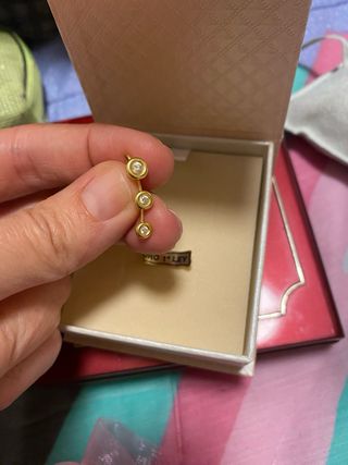 Pendientes oro 18k trepadores